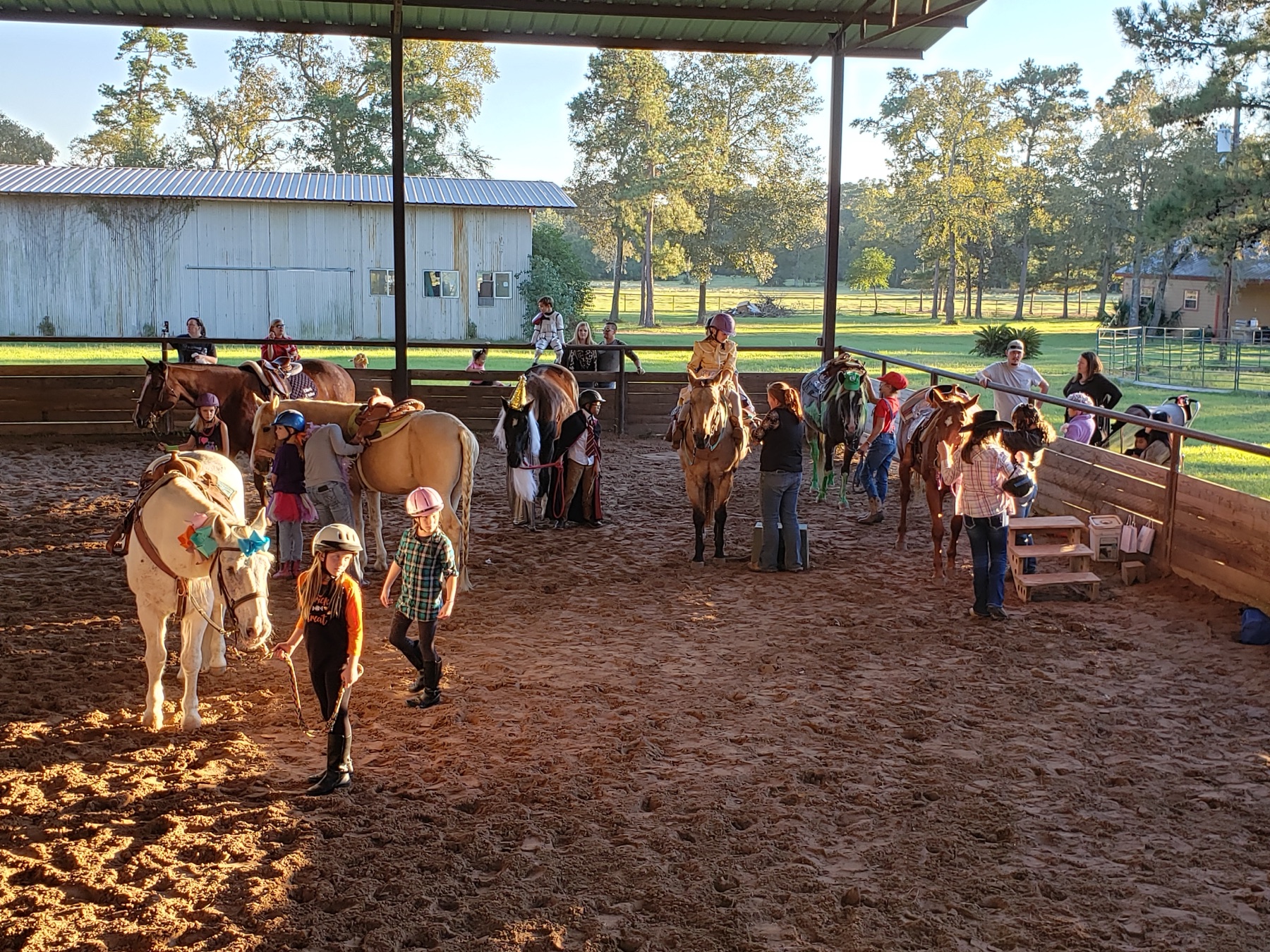 Riders in the Firecreek arena